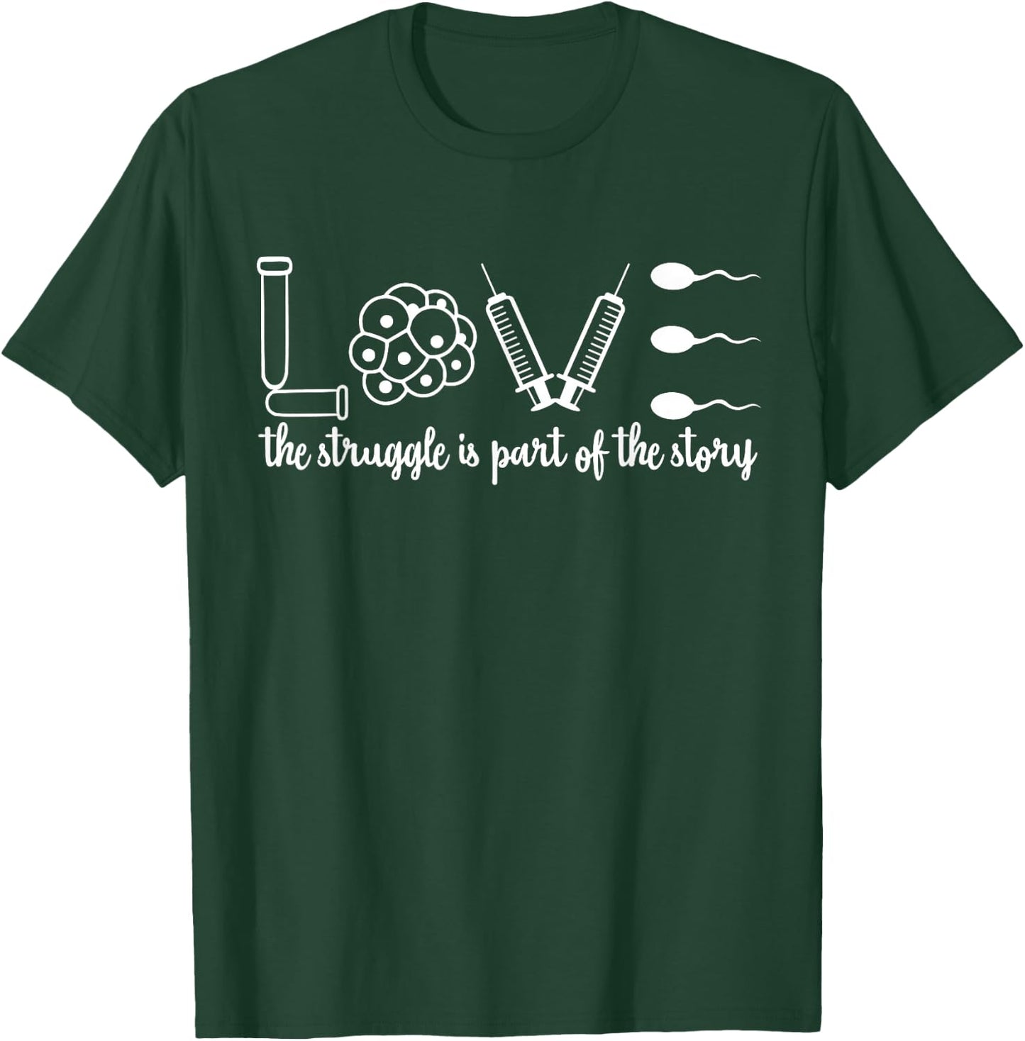 The FLeecy Fox IVF Infertility IVF Mom & Dad IUI T-Shirt - T-Shirt | Forest