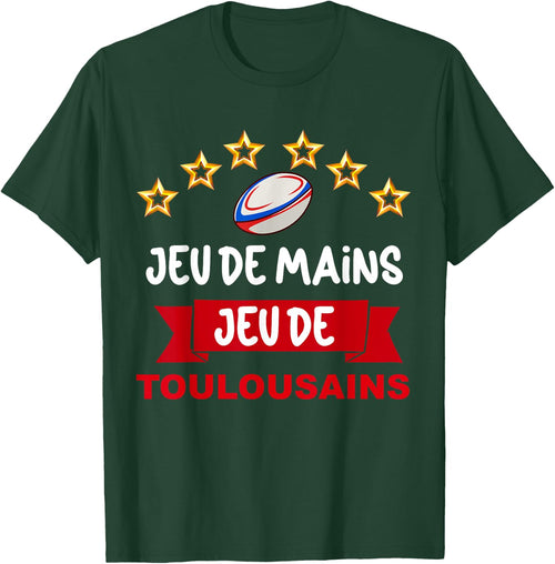 Toulouse Supporter Sport Hand Game Man Woman Child , Black, S