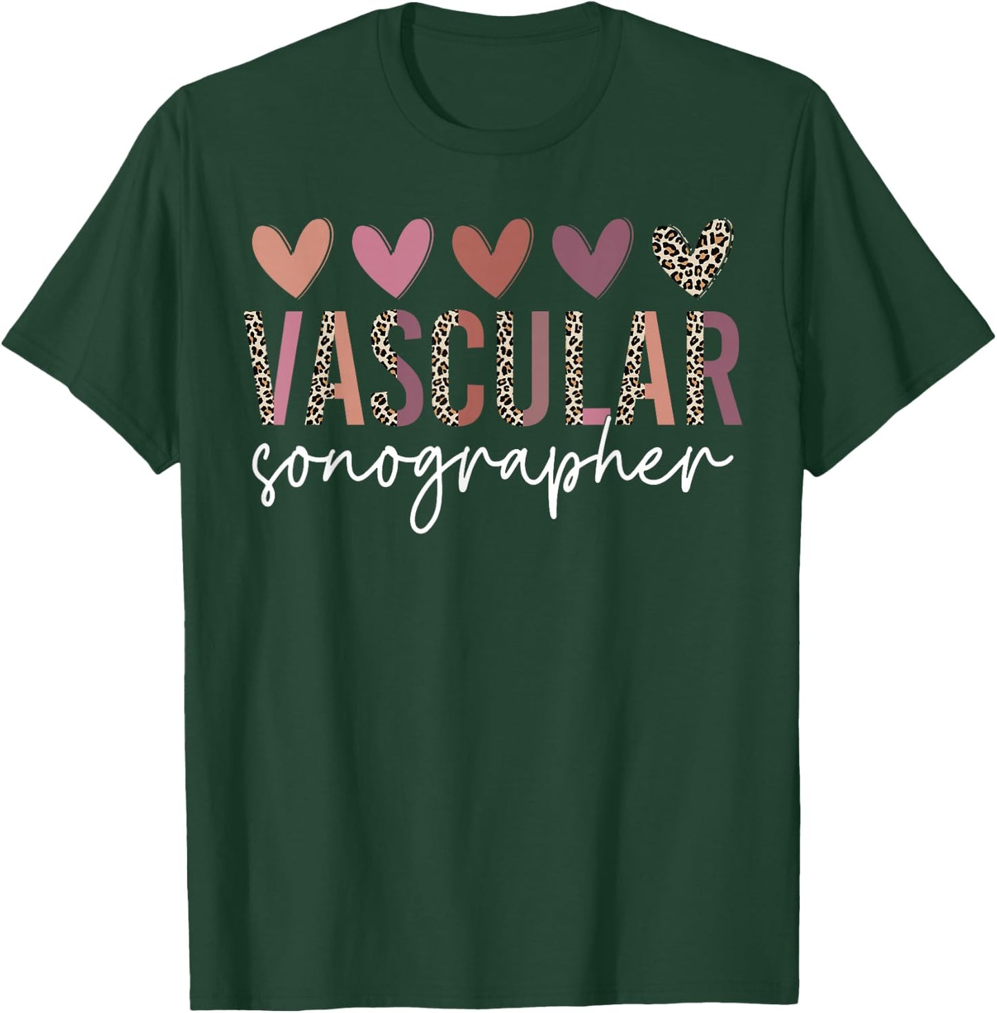 Vascular Sonographer Vascular Tech Apparel Vascular Sonography - -Adults, Black, X-Small, Short Sleeve T-Shirt - T-Shirt | Forest