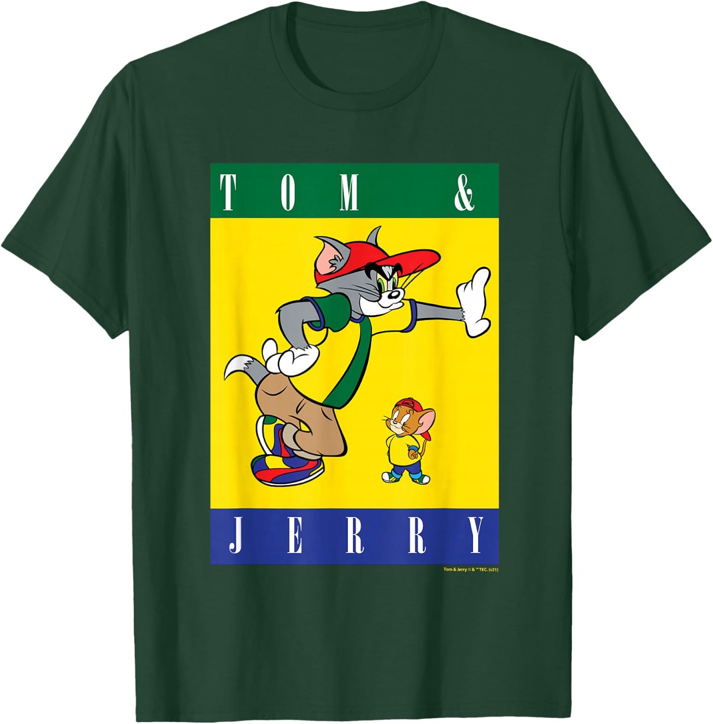 Tom and Jerry with Hats T-Shirt - T-Shirt | Forest