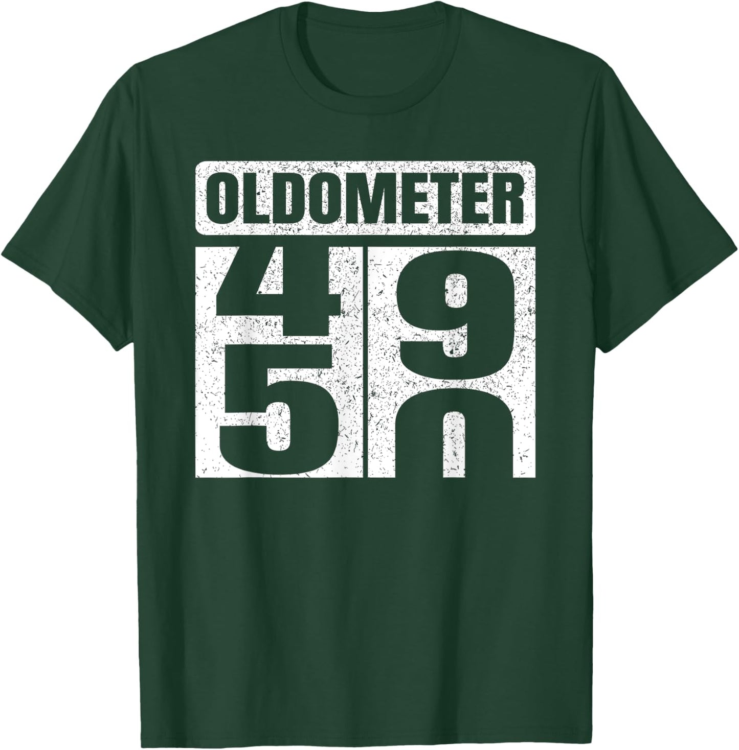 Oldometer 49-50 50th Birthday Funny Gifts Idea T-Shirt - T-Shirt | Forest