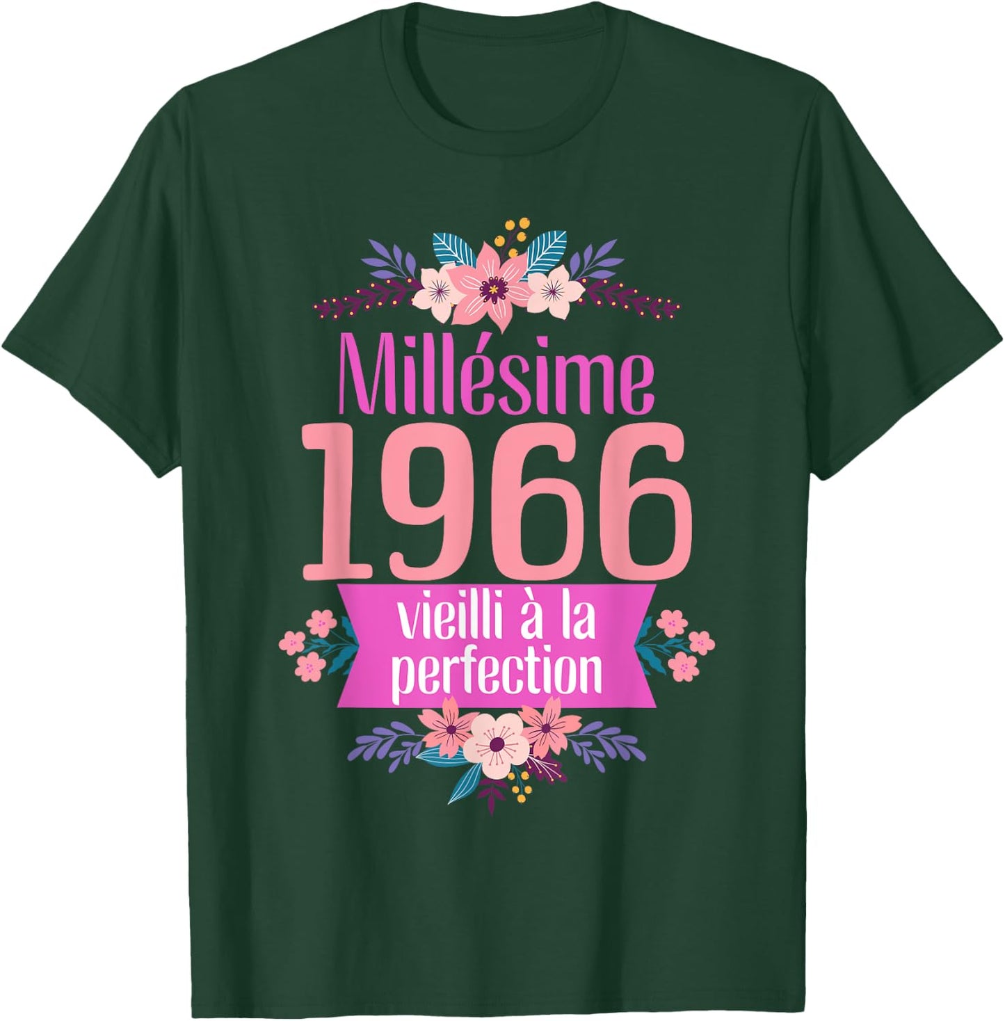 58 Ans Femme 1966 Idée Cadeau Anniversaire Drôle Maman T-Shirt - T-Shirt | Forest