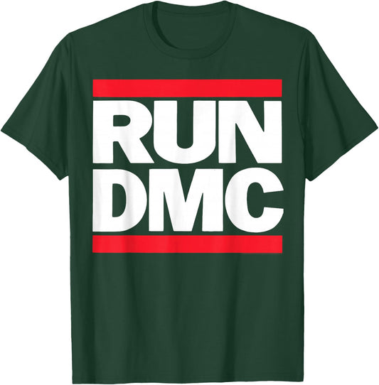 RUN--DMC Offizielles Logo , Herren, Kinder, Schwarz, S, Kurzarm, , Retro , Hip Hop Fans, Retro Music Lovers, All Ages T-Shirt - T-Shirt | Forest