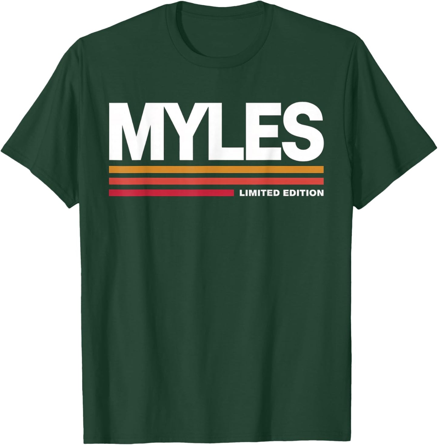 Myles Limited Edition Vintage Custom Name Husband Grandpa T-Shirt - T-Shirt | Forest