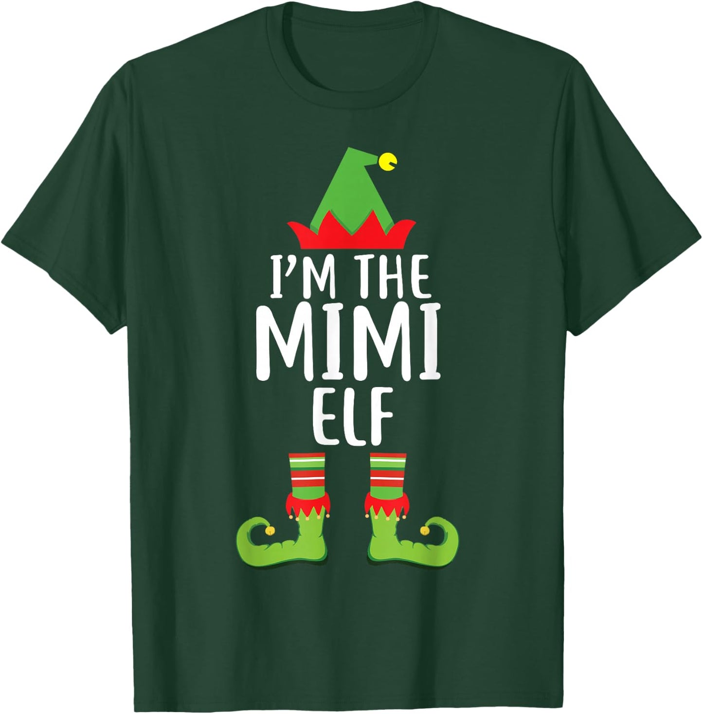 I'm The Mimi Elf Matching Family Christmas Shirt Gift T-Shirt - T-Shirt | Forest