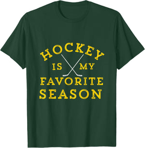 Hockey Is My Favorite Season Pittsburgh Gold Black Gift T-Shirt - T-Shirt | Forest