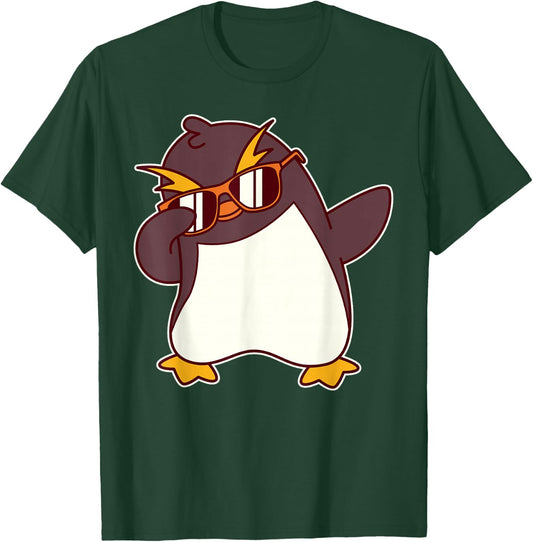 Cute Dabbing Macaroni Penguin T-Shirt - T-Shirt | Forest