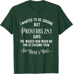 Funny Religious Running Shirt T-Shirt - T-Shirt | Forest