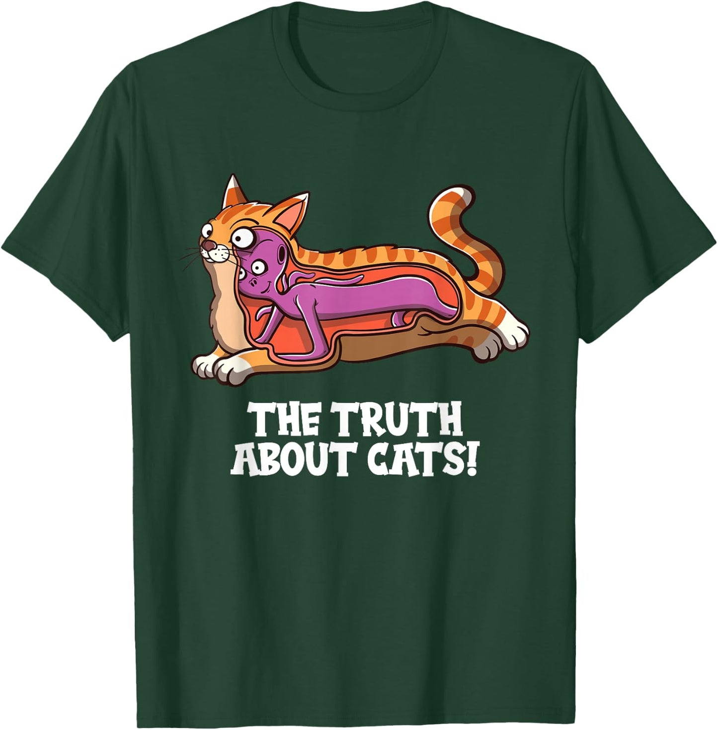 Cats Alien Funny Cat T-Shirt - T-Shirt | Forest