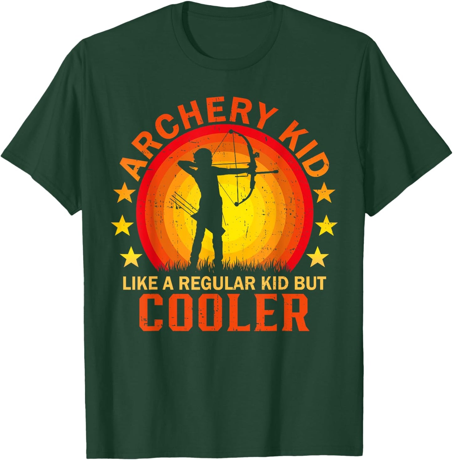 Archery Kid for Bow Hunting Kid Archer Youth Archery T-Shirt - T-Shirt | Forest