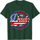 The Number One Dad Patriotic American Flag Father's Day T-Shirt - T-Shirt | Forest