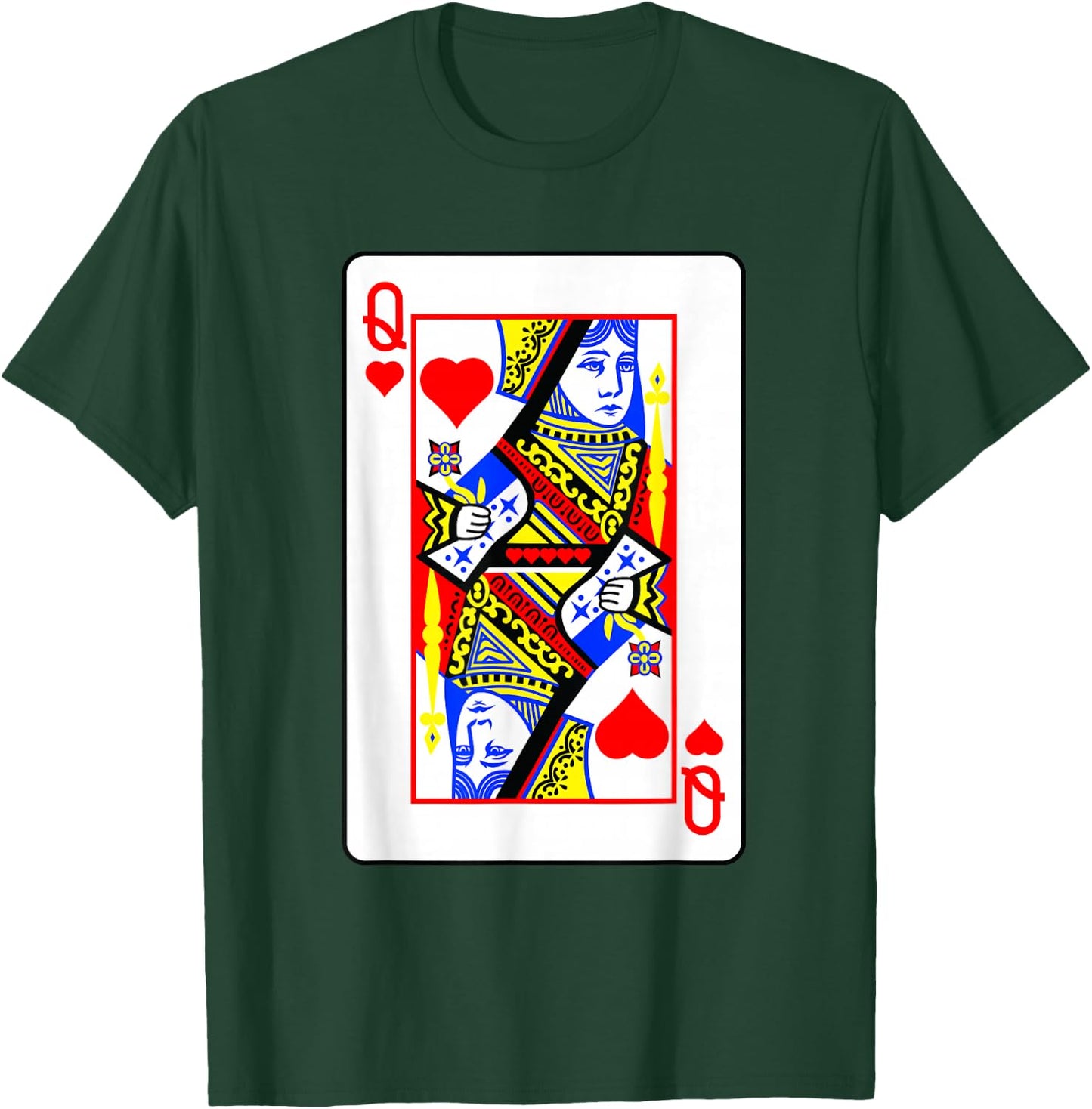 Heart Women's Poker Card Games Playing Cards Black Jack T-Shirt - T-Shirt | Forest