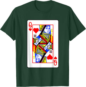 Heart Women's Poker Card Games Playing Cards Black Jack T-Shirt - T-Shirt | Forest