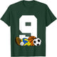 Kids 9 years Birthday Sports Kids Boys 9th Birthday Baller T-Shirt - T-Shirt | Forest