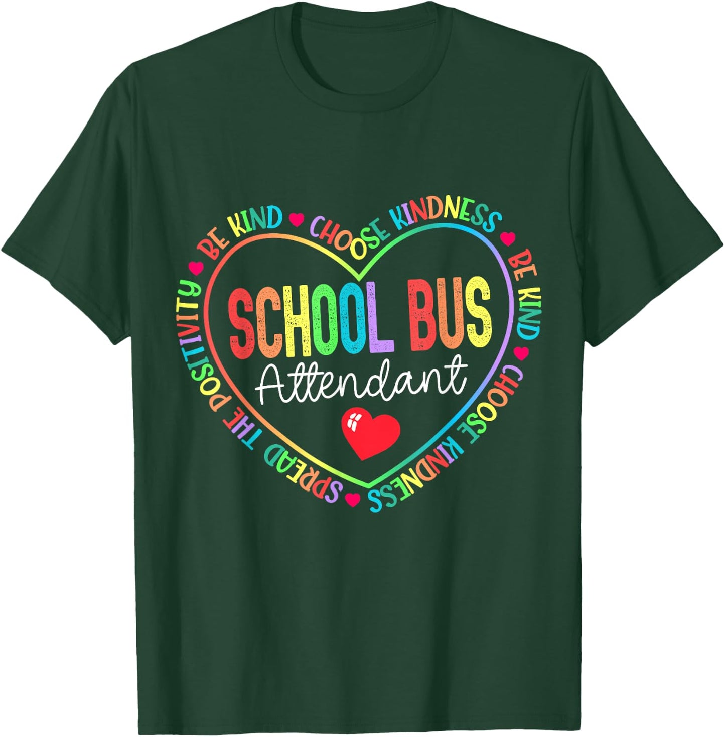 School Bus Attendant Squad Back-to-School Matching Group T-Shirt - T-Shirt | Forest
