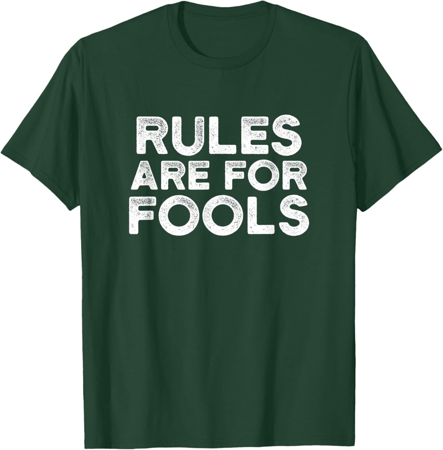 Rules Are For Fools Vintage Distressed T Shirt Rebel Inside T-Shirt - T-Shirt | Forest