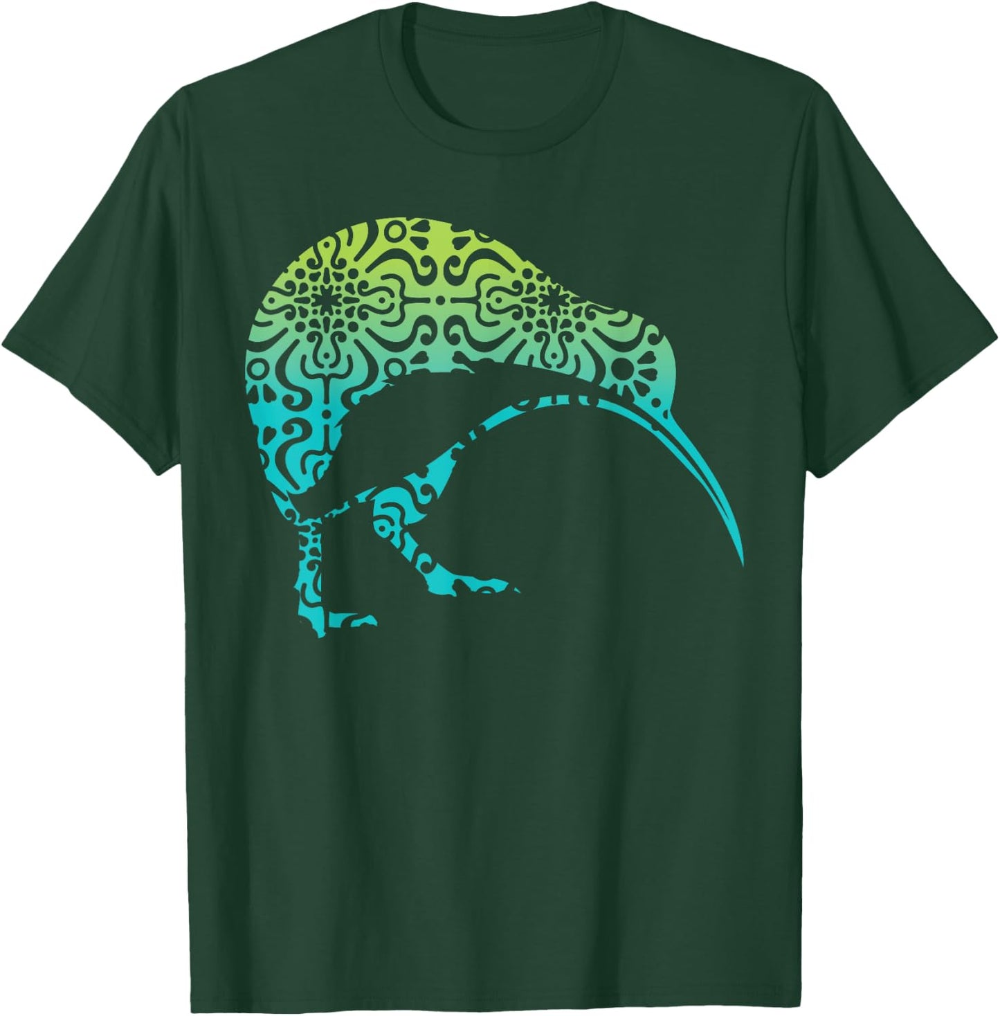Maori Kiwi Tribal Aboriginal New Zealand Bird Art Vintage T-Shirt - T-Shirt | Forest