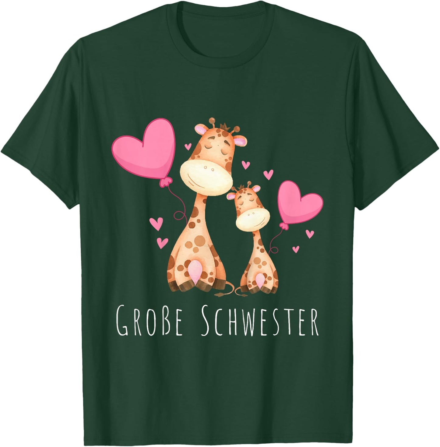 Kinder Große Schwester Giraffe T-Shirt - T-Shirt | Forest