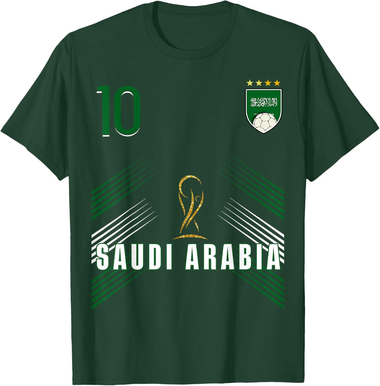 Retro Saudi Arabia Flag Saudi Arabian Pride Lovers T-Shirt - T-Shirt | Forest