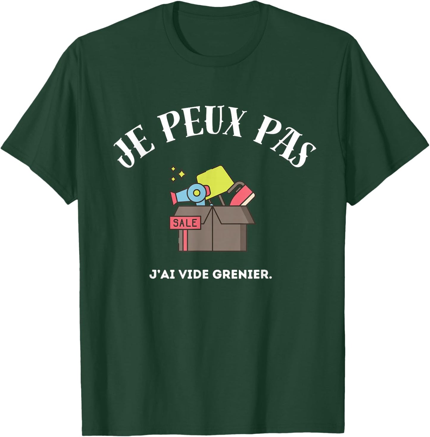 I Can't, I Empty Attic , Black, S T-Shirt - T-Shirt | Forest