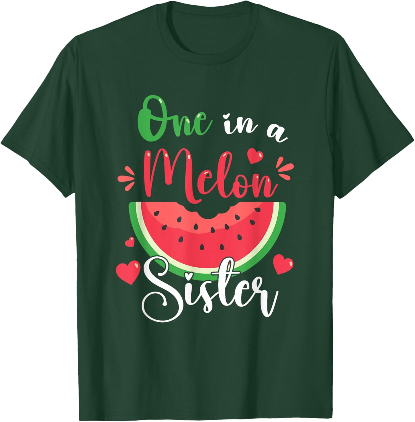 One In A Melon Sister Summer Birthday Party Matching Family T-Shirt - T-Shirt | Forest