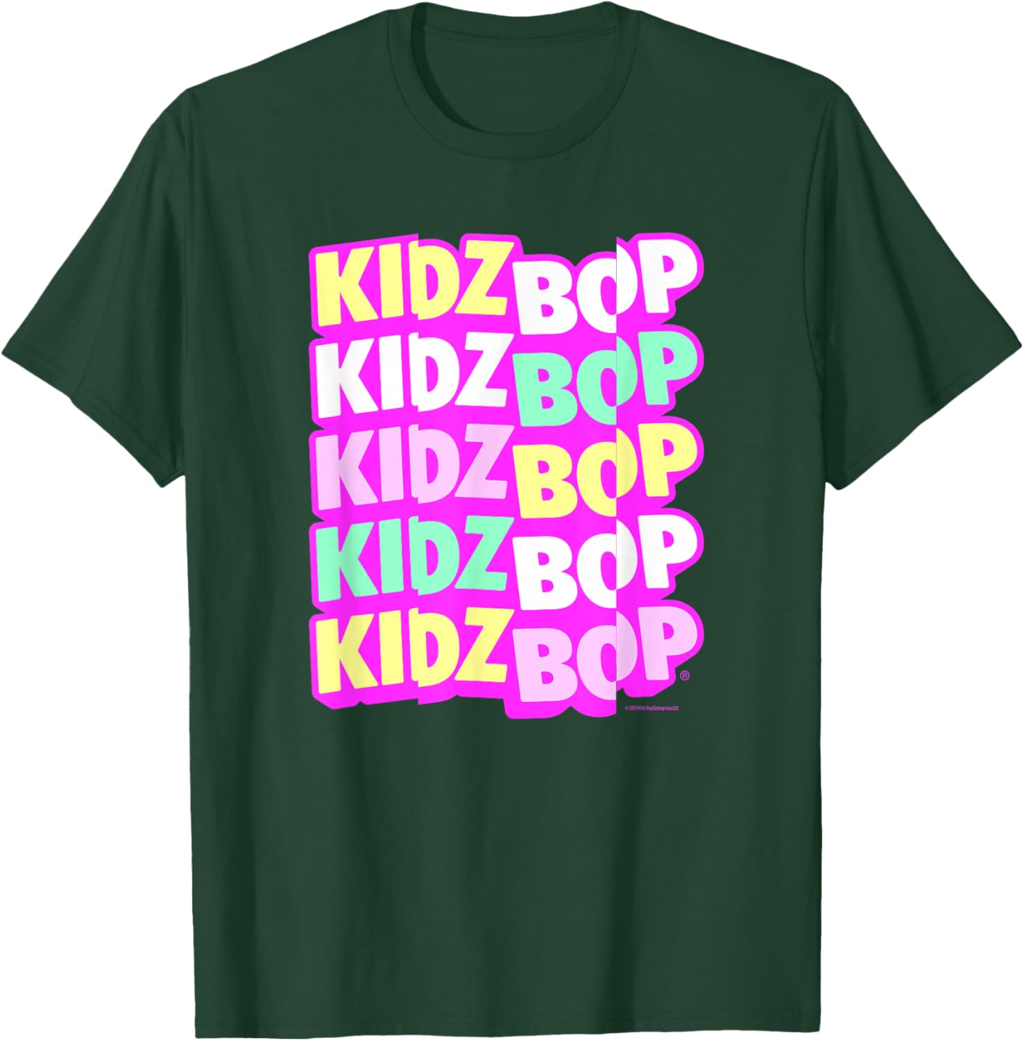 KIDZ BOP Merch – Pastel KIDZ BOP Logo T-Shirt - T-Shirt | Forest