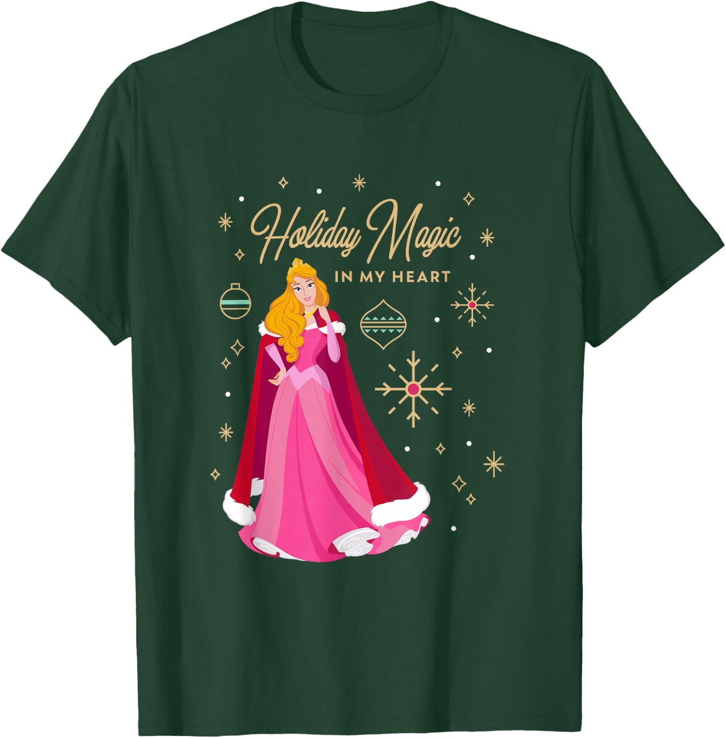 Disney Princess Aurora Holiday Magic in My Heart T-Shirt - T-Shirt | Forest