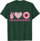 Funny Doughnut Lover - Peace Love Donuts Themed T-Shirt - T-Shirt | Forest