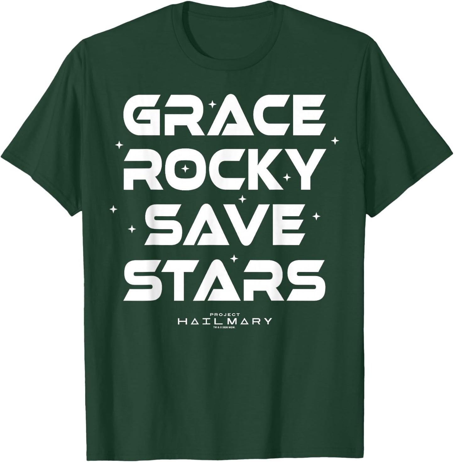 Project Hail Mary Grace Rocky Save Stars Poster T-Shirt - T-Shirt | Forest