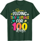 Been Feeding Tiny Humans 100 Days School Lunch Lady Cook T-Shirt - T-Shirt | Forest