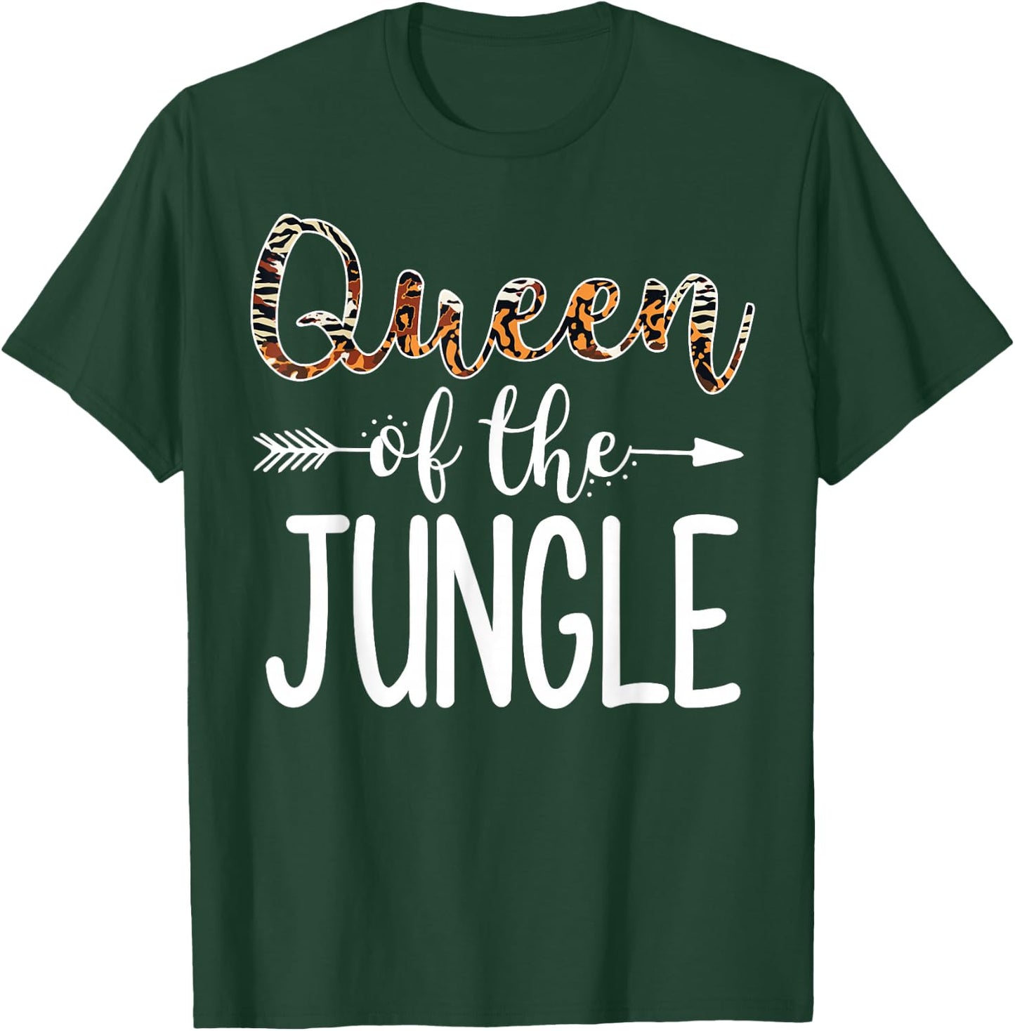 Queen of Jungle Safari Squad Zoo Matching Safari Trip Family T-Shirt - T-Shirt | Forest