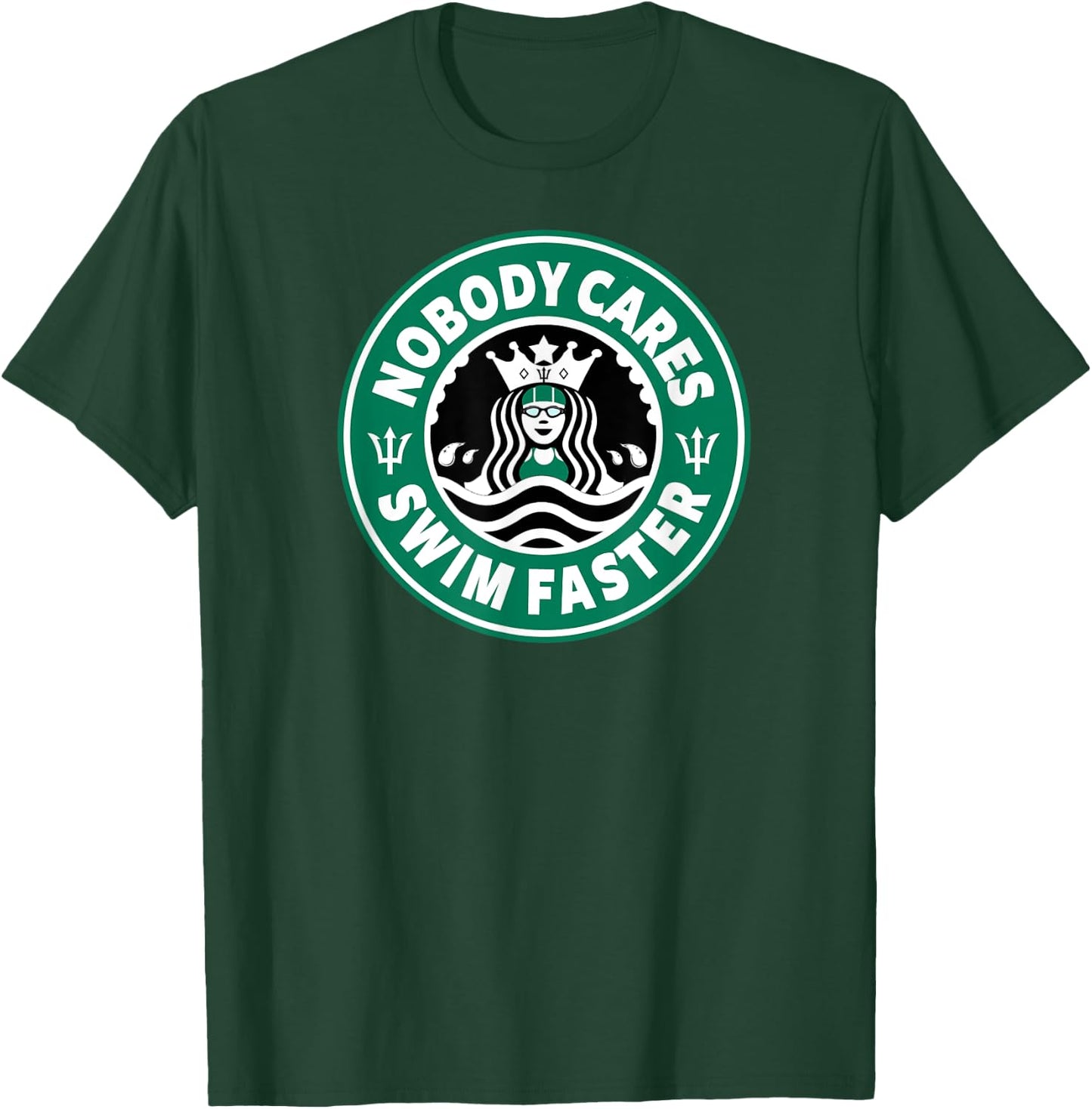 Swim Team Teen Girl or Nobody Cares Swim Faster T-Shirt - T-Shirt | Forest