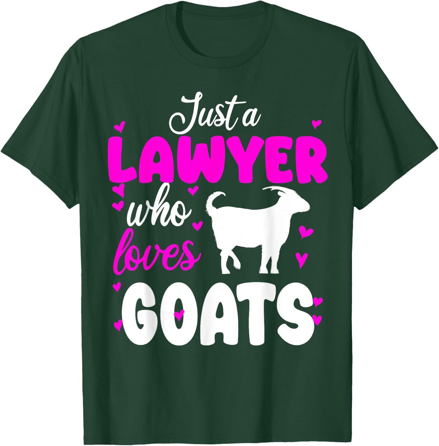 Lawyer Goat Mom Farmer Funny Attorney Graduation 2024 T-Shirt - T-Shirt | Forest