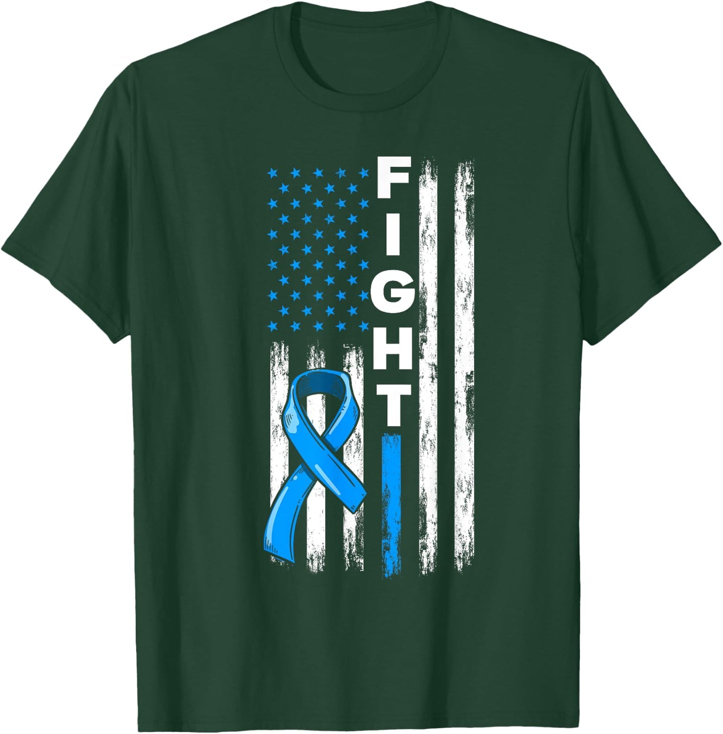 Fight Prostate Cancer Warrior Prostate Cancer Awareness T-Shirt - T-Shirt | Forest