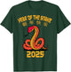 Year Of The Snake 2025 Chinese New Year 2025 Red Snake T-Shirt - T-Shirt | Forest