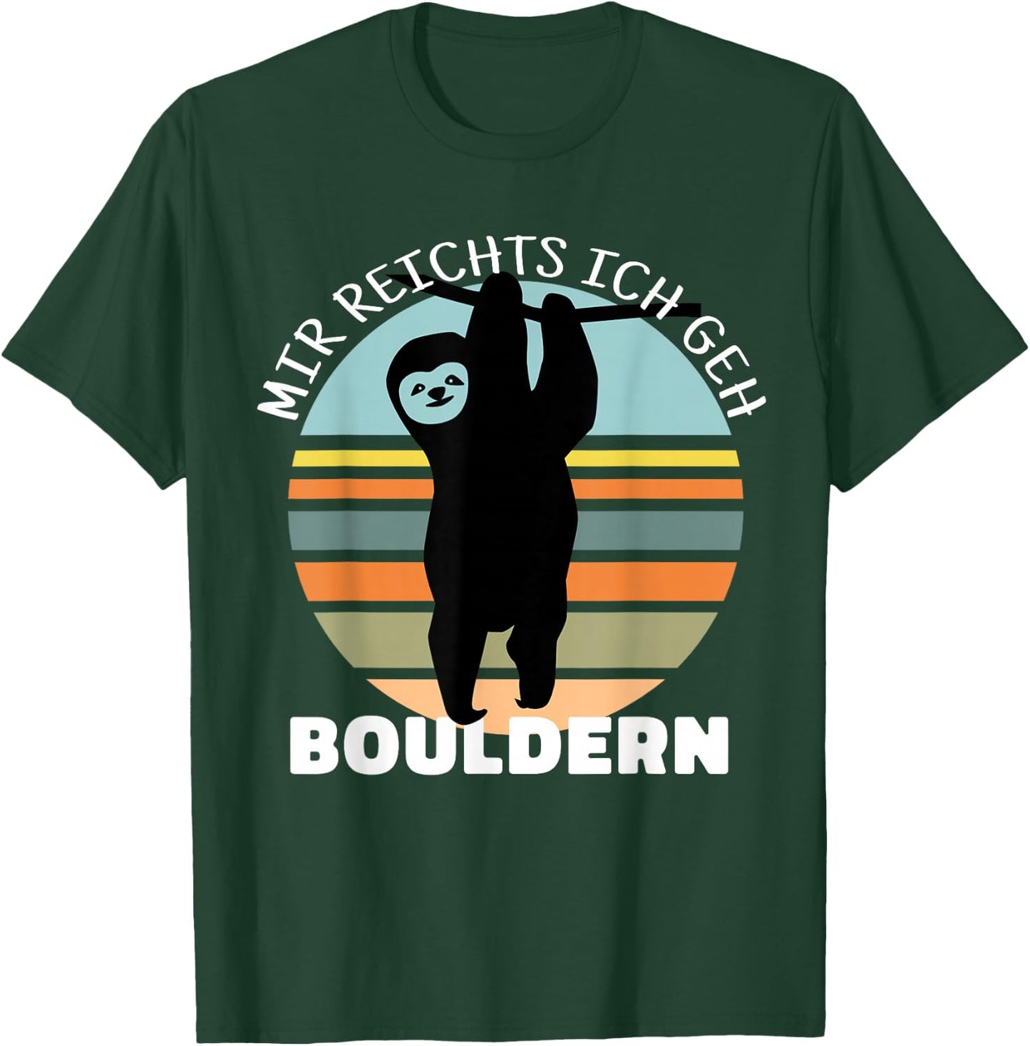 Bouldern Accessories Climbing Sloth Sports Climbing , black T-Shirt - T-Shirt | Forest