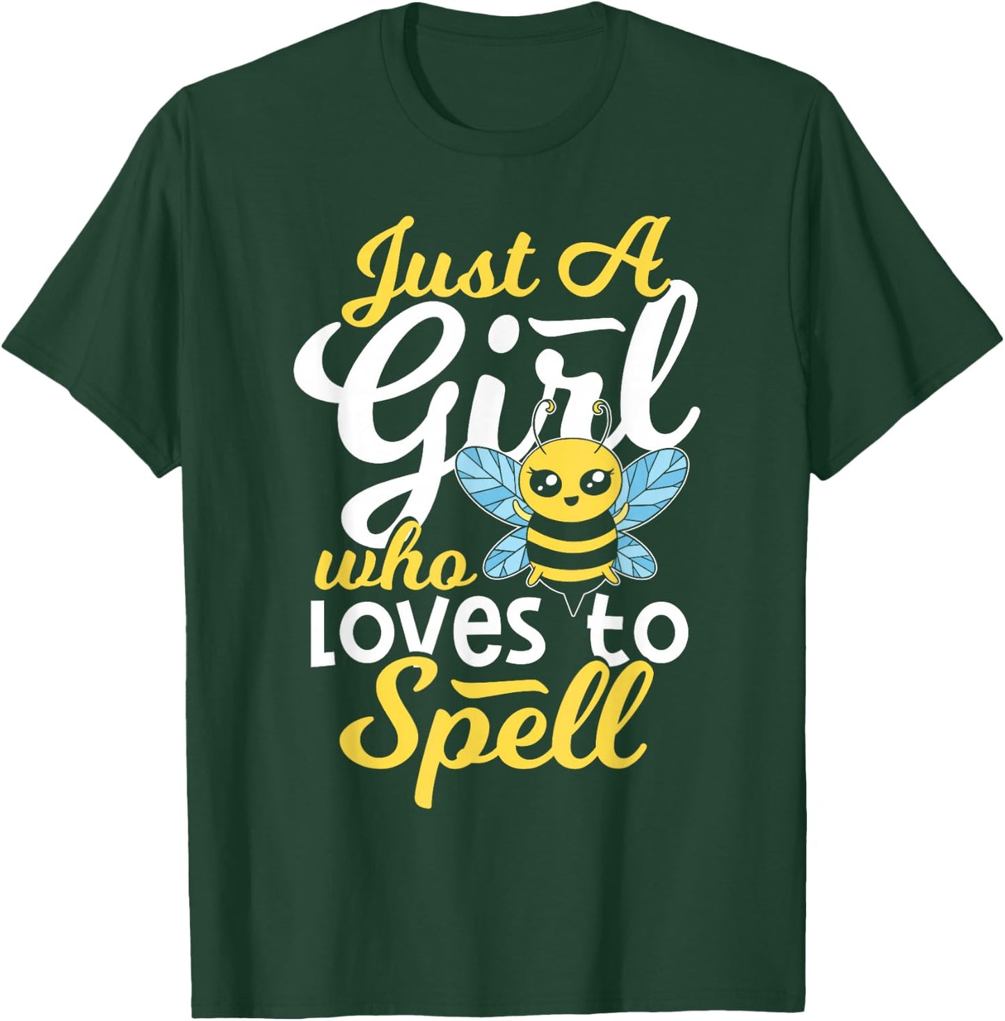 Spelling Bee Comeptition Winner - Girl Spelling Bee T-Shirt - T-Shirt | Forest