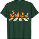 Rhode Island Red Chicken Crossing Road Xmas T-Shirt - T-Shirt | Forest