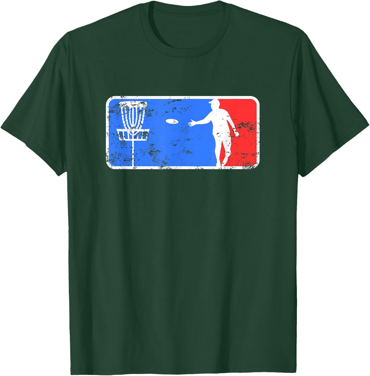 Retro Frisbee Disc Golf T-Shirt - T-Shirt | Forest