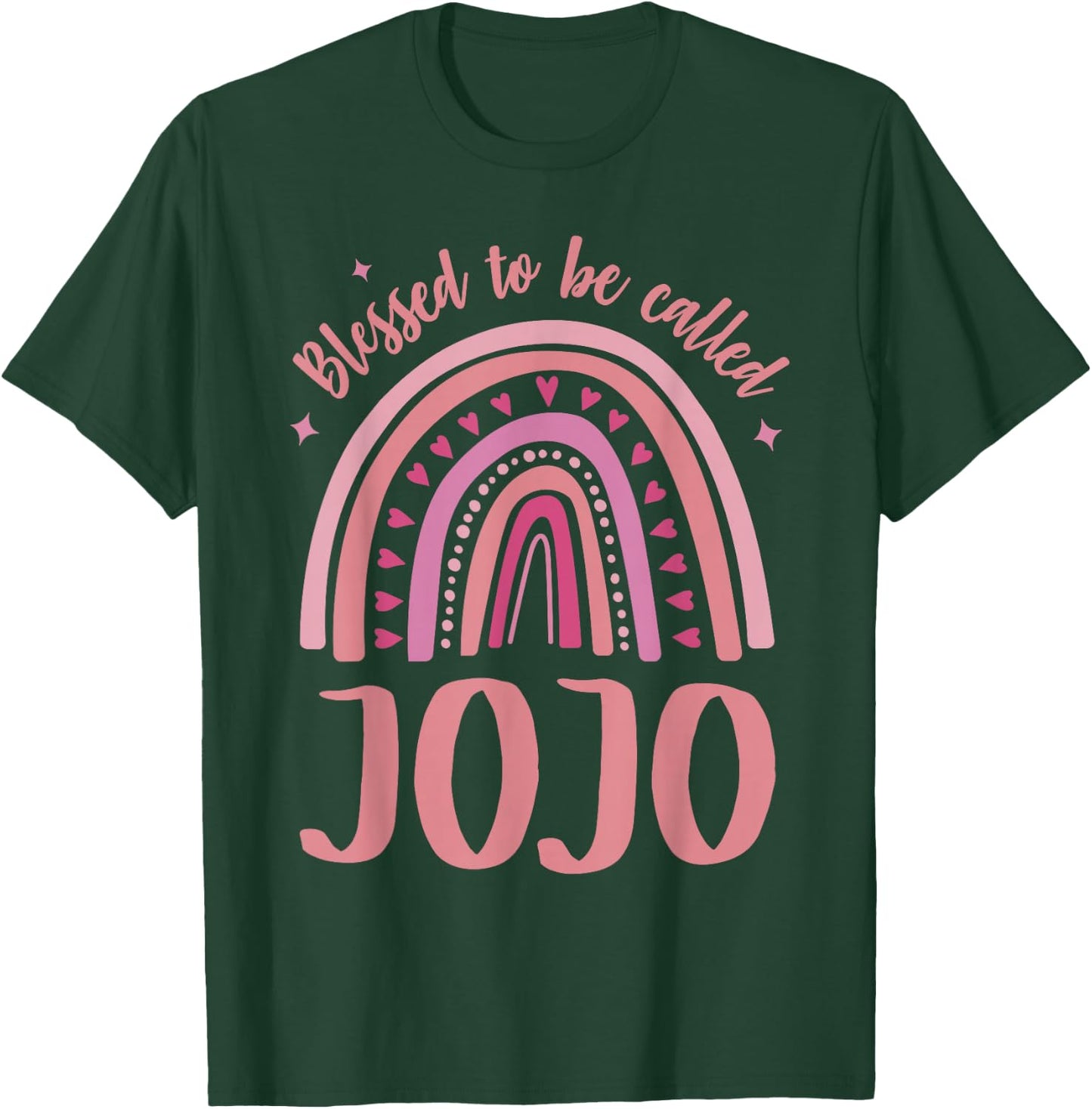 Jojo for Grandma Women Mother's Day Blessed Jojo T-Shirt - T-Shirt | Forest
