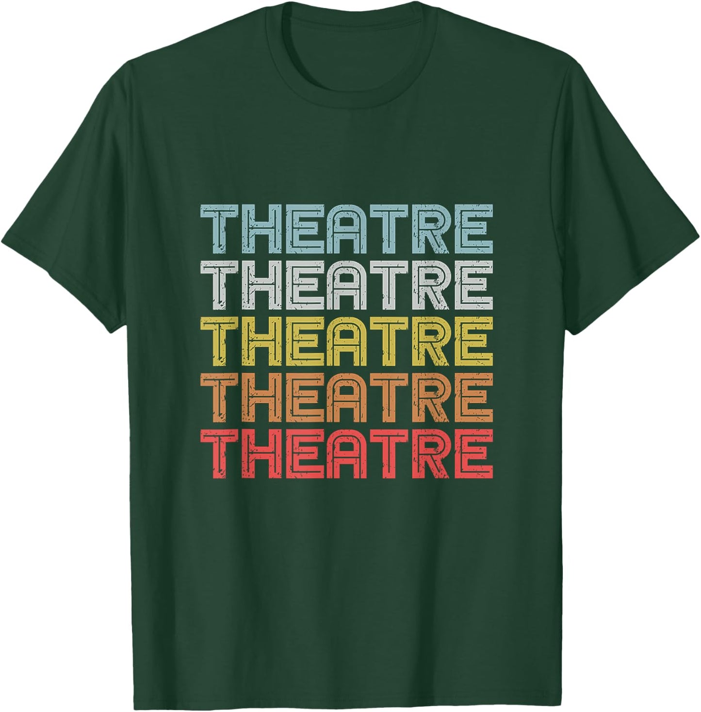 Retro Theatre Shirt Act Drama Teenagers Gift Youth Kids T-Shirt - T-Shirt | Forest