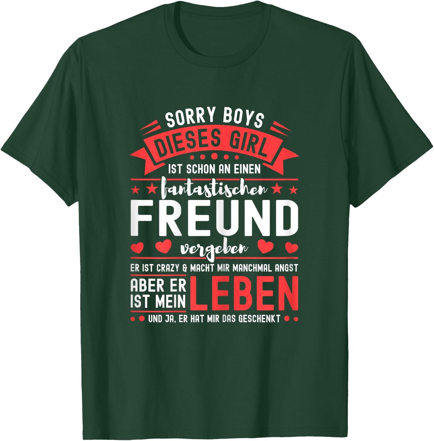 Women's Sorry Boys Dieses Girl ist vergeben - Couple - Girlfriend , black, s T-Shirt - T-Shirt | Forest