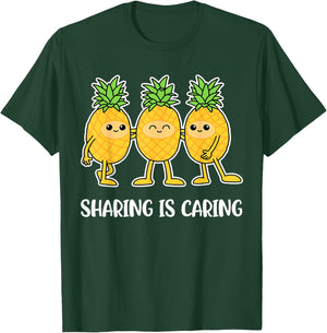 Sharing Is Caring Pineapple T-Shirt - T-Shirt | Forest
