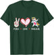 peace love magical dabbing Unicorn gifts for kids girls boys T-Shirt - T-Shirt | Forest