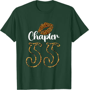 Leopard Chapter 55 Sexy Lips Funny 55th Birthday T-Shirt - T-Shirt | Forest