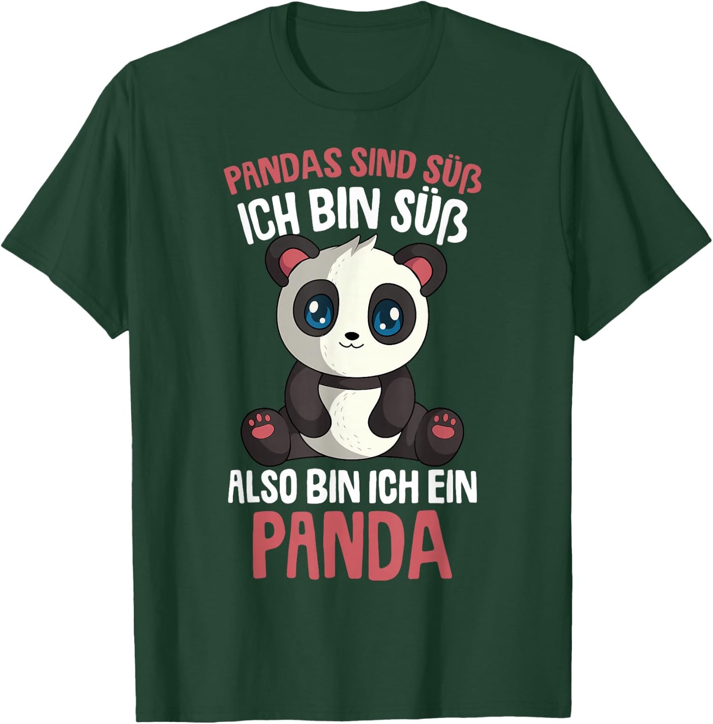 Pandas sind süß Pandabär Kinder Mädchen T-Shirt - T-Shirt | Forest