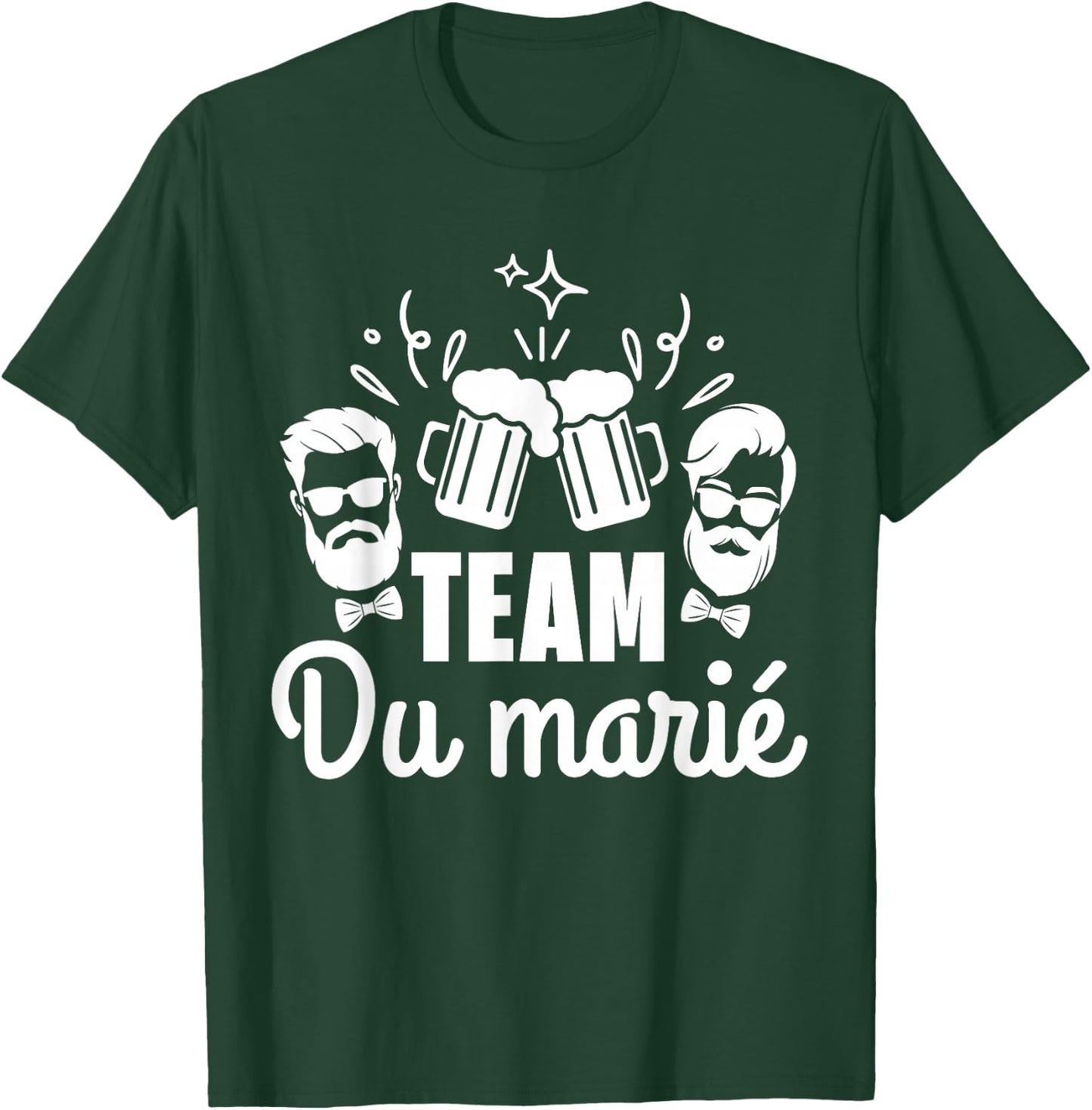 Men's Team of the Groom Wedding Funny EVG Team of the Groom Humour , Black, S T-Shirt - T-Shirt | Forest