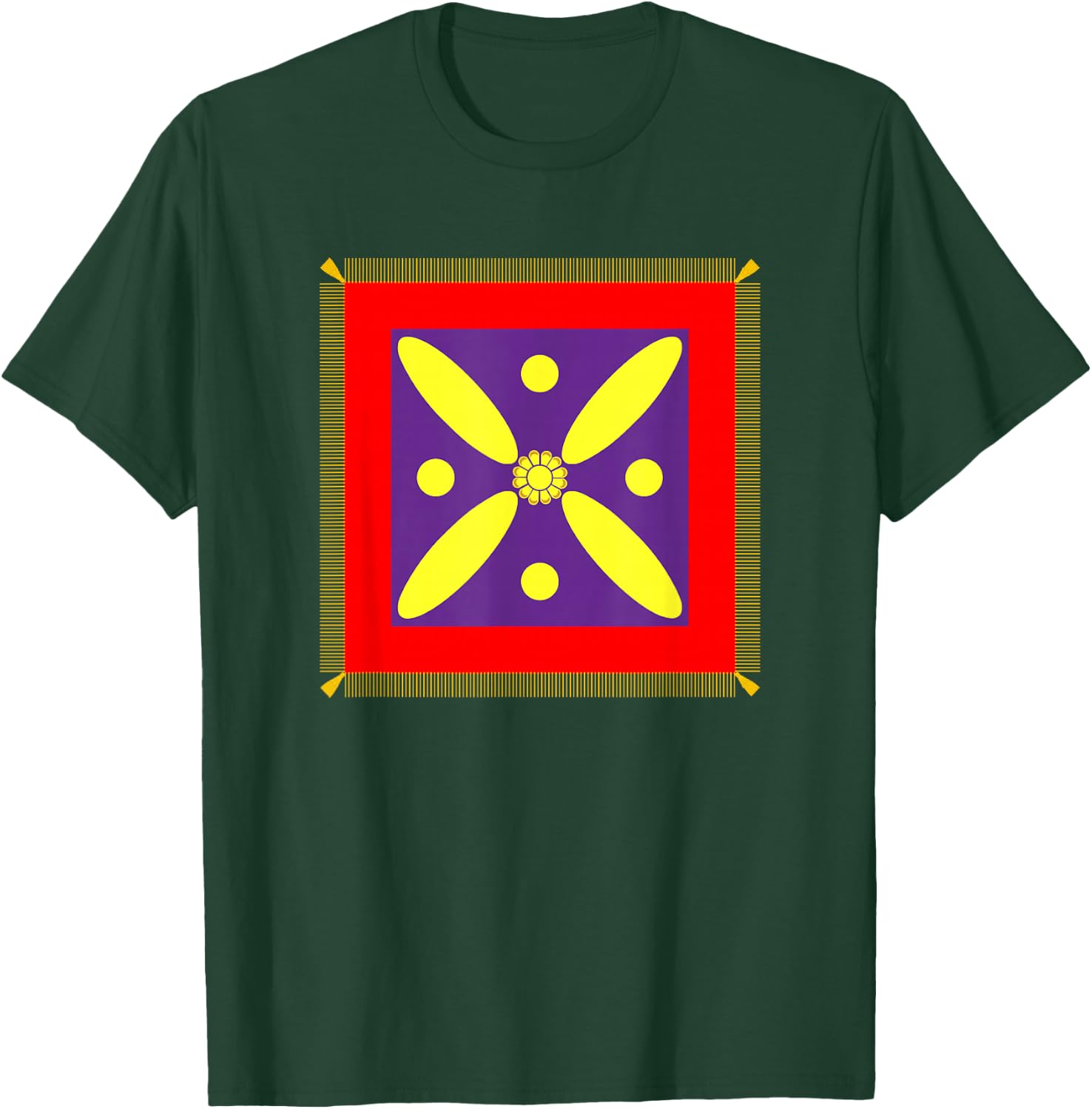 Derafsh Kaviani, lotus flower, Iranian history, flag, badge T-Shirt - T-Shirt | Forest