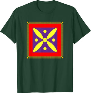 Derafsh Kaviani, lotus flower, Iranian history, flag, badge T-Shirt - T-Shirt | Forest