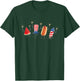 Funny Watermelon Hotdog Firework T-Shirt - T-Shirt | Forest